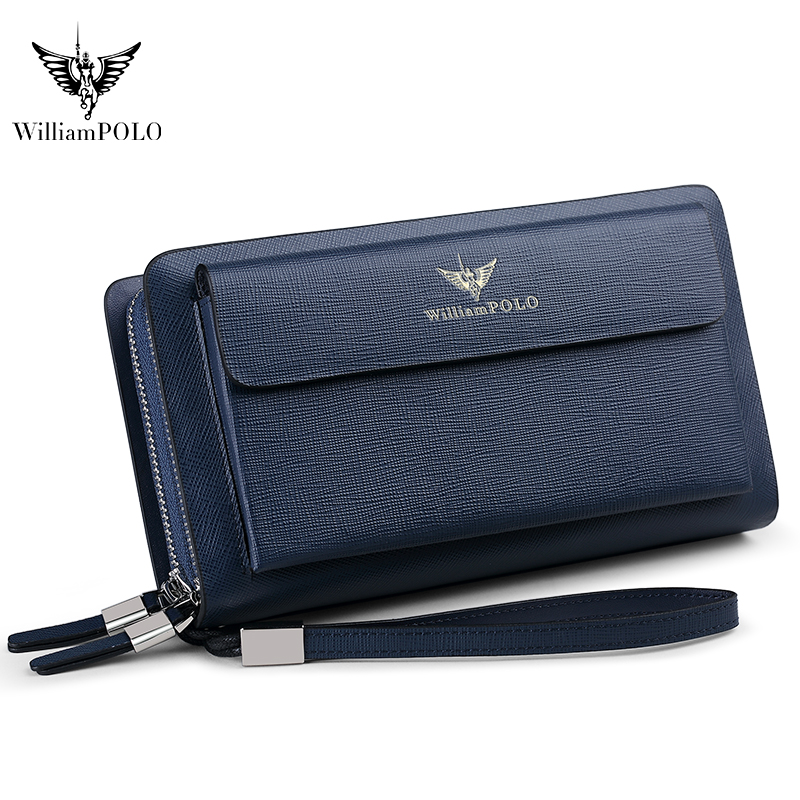 WILLIAMPOLO Borsa Clutch in Pe - Leather Wallet Men recensione e prezzo