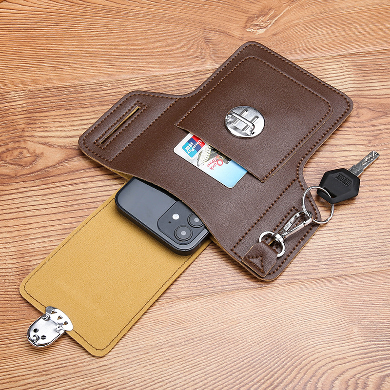 Custodia a fondina da cintura  - Leather Wallet Men recensione e prezzo